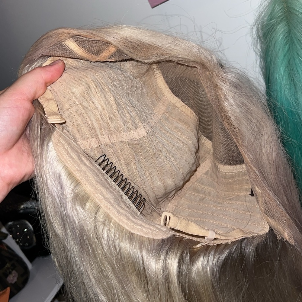 HUMAN HAIR WIGS - BLUE AND PINK BUNDLE (sold together and this price) - Picture 3 of 5